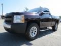 2008 Dark Cherry Metallic Chevrolet Silverado 1500 Work Truck Regular Cab  photo #3