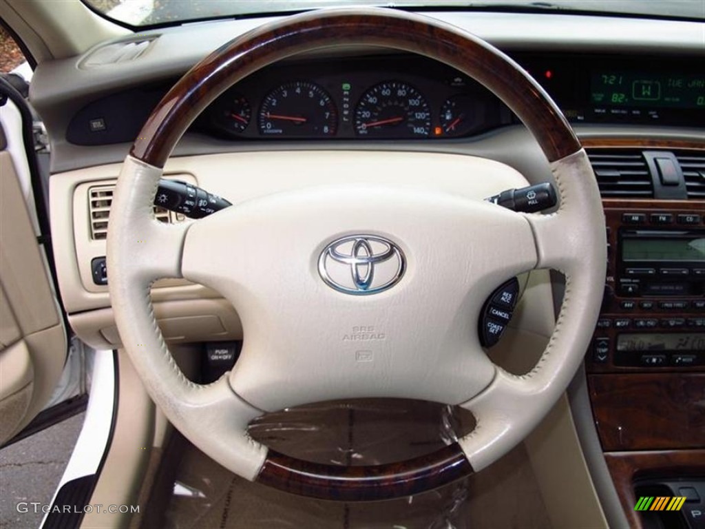 2003 Toyota Avalon XLS Ivory Steering Wheel Photo #68609279
