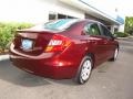 2012 Crimson Pearl Honda Civic LX Sedan  photo #3