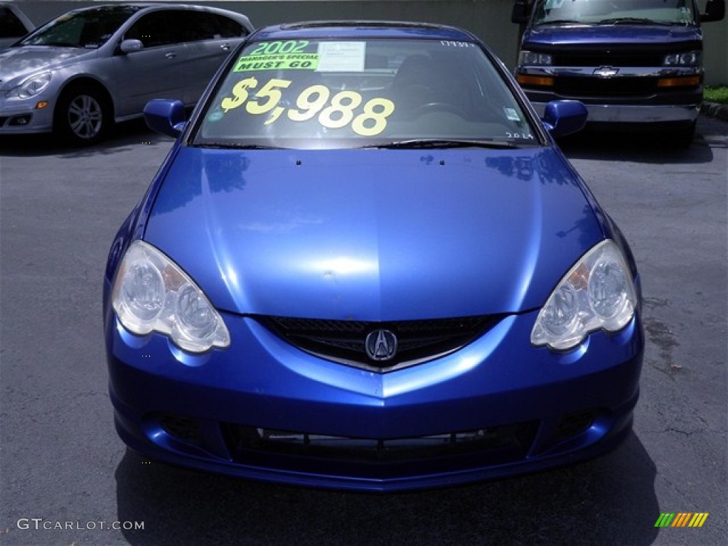 2002 RSX Type S Sports Coupe - Arctic Blue Pearl / Ebony Black photo #5