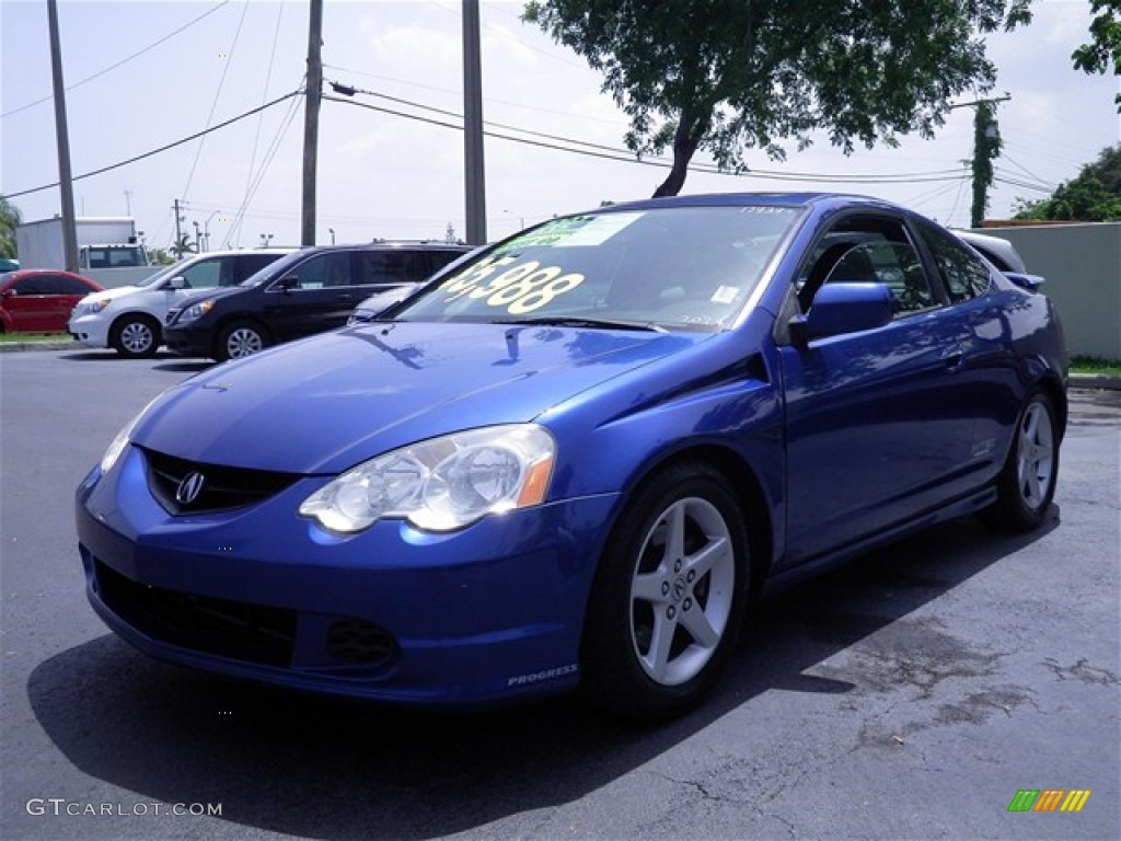 2002 RSX Type S Sports Coupe - Arctic Blue Pearl / Ebony Black photo #7