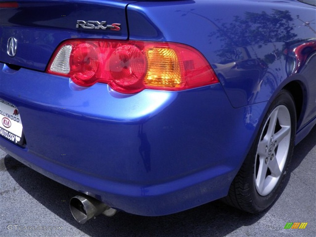 2002 RSX Type S Sports Coupe - Arctic Blue Pearl / Ebony Black photo #16