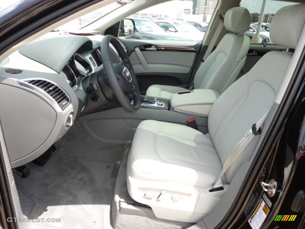 Limestone Gray Interior 2013 Audi Q7 3.0 TDI quattro Photo #68610635