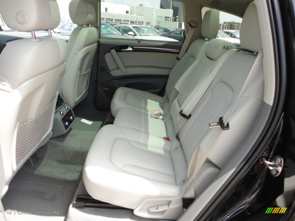 Limestone Gray Interior 2013 Audi Q7 3.0 TDI quattro Photo #68610644