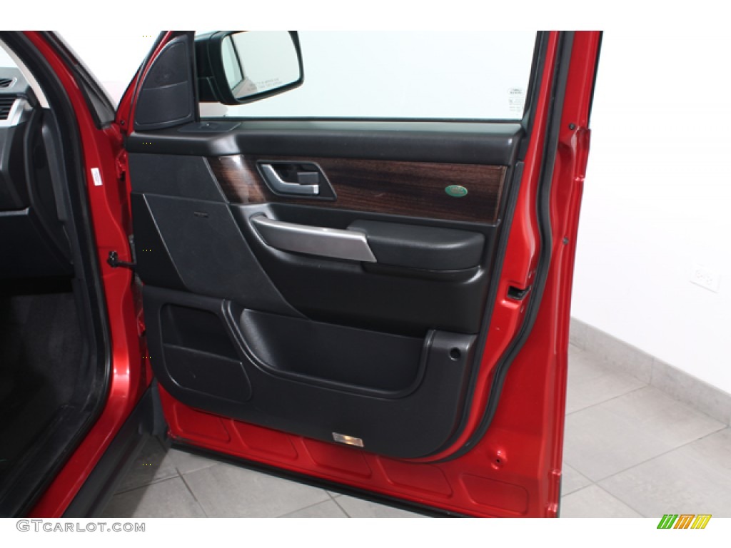 2009 Land Rover Range Rover Sport HSE Ebony/Ebony Door Panel Photo #68612867