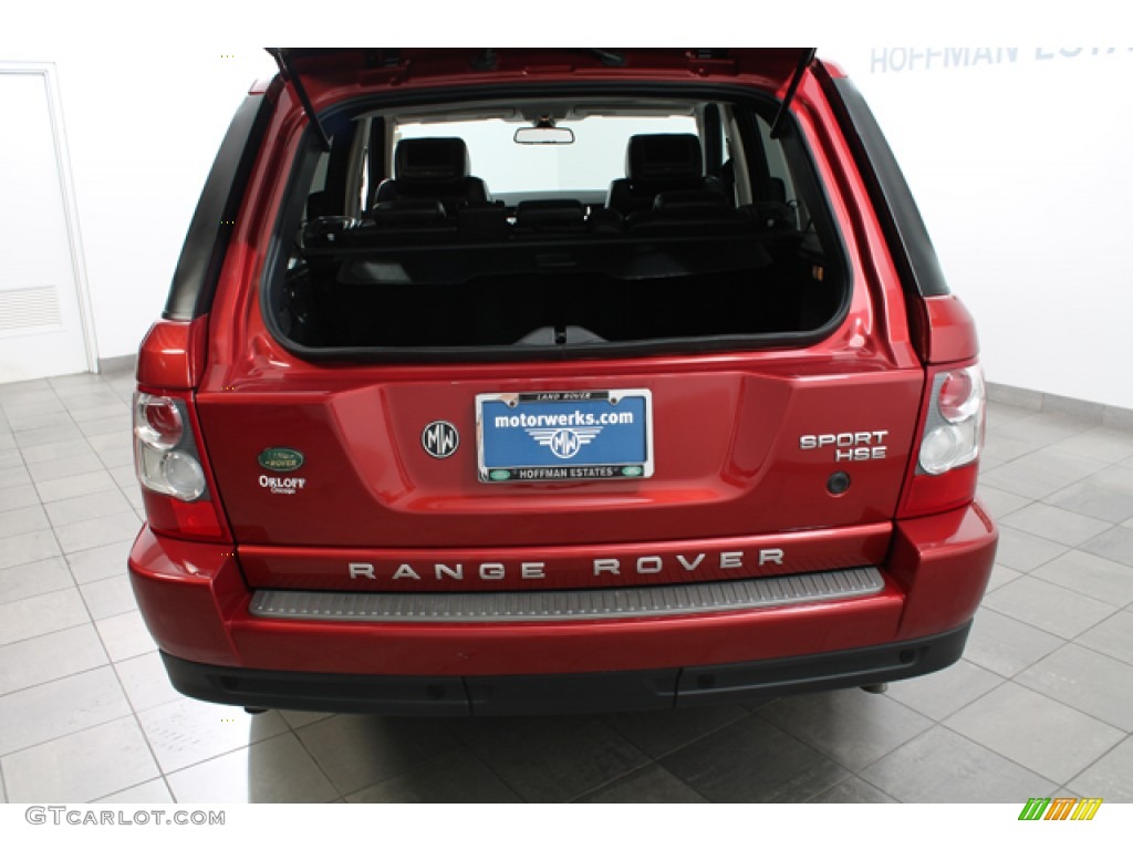 2009 Range Rover Sport HSE - Rimini Red Metallic / Ebony/Ebony photo #23