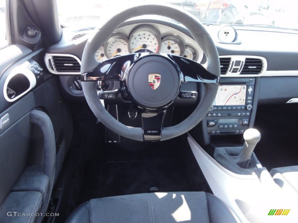 2010 Porsche 911 GT3 Black w/Alcantara Steering Wheel Photo #68613758