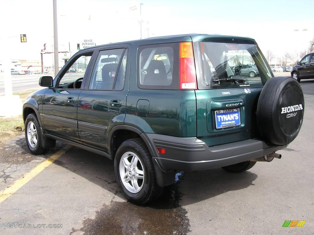 2001 CR-V EX 4WD - Clover Green Pearl / Dark Gray photo #2