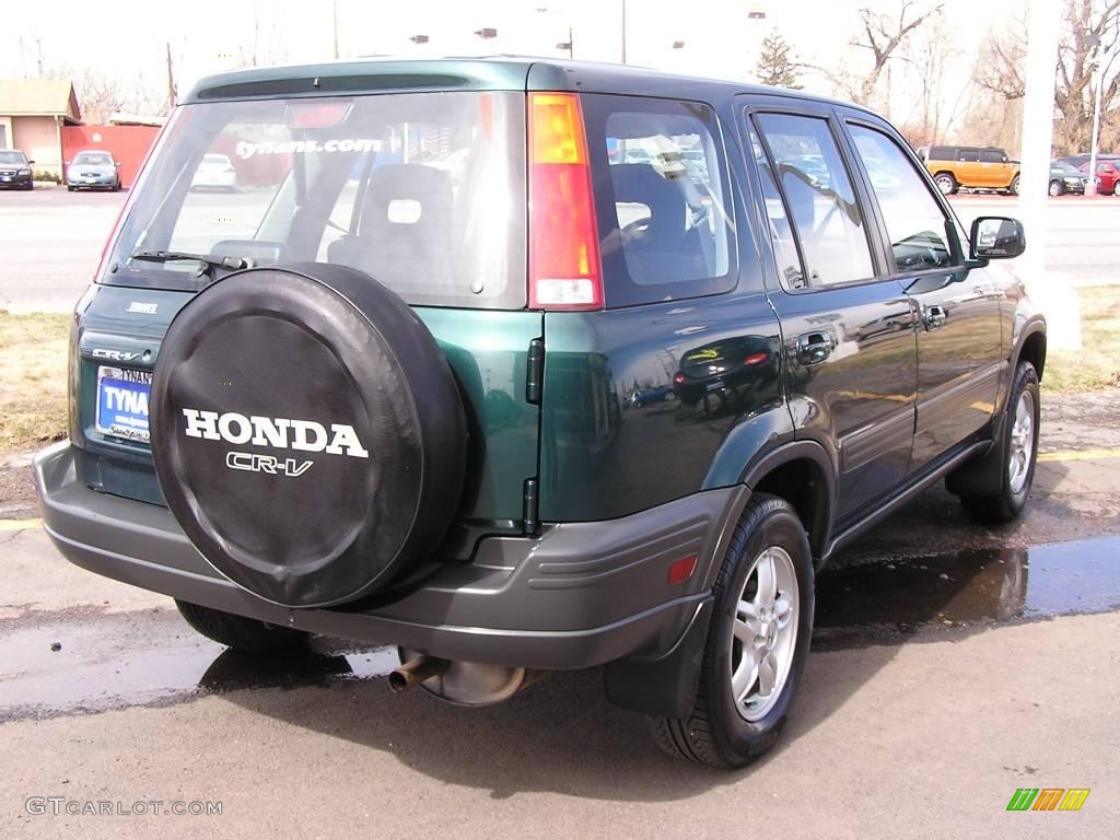 2001 CR-V EX 4WD - Clover Green Pearl / Dark Gray photo #4
