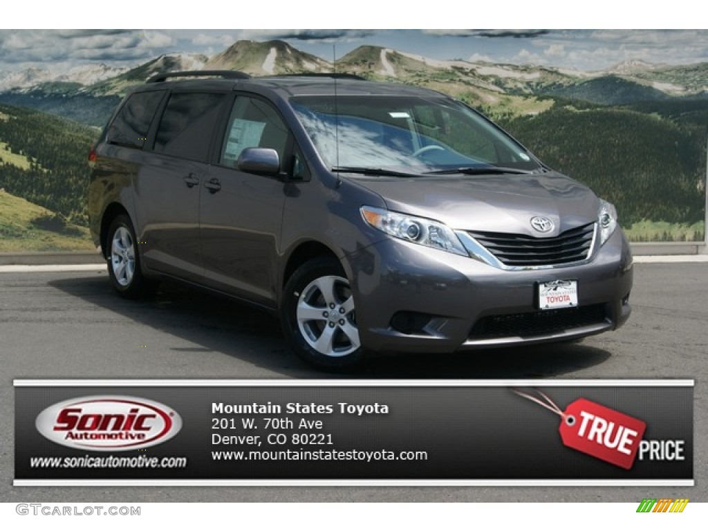 2012 Sienna LE - Predawn Gray Mica / Light Gray photo #1