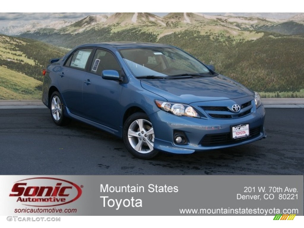 2012 Corolla S - Tropical Sea Metallic / Dark Charcoal photo #1
