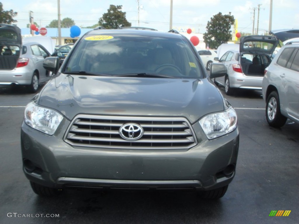 2010 Highlander V6 - Cypress Green Pearl / Ash photo #2