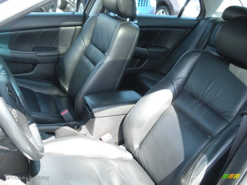 2003 Accord EX V6 Sedan - Satin Silver Metallic / Black photo #14