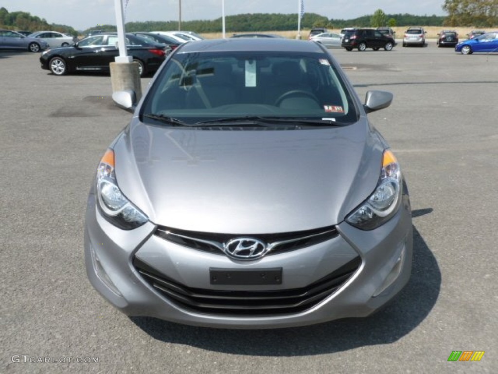 2013 Elantra Coupe GS - Titanium Gray Metallic / Gray photo #2