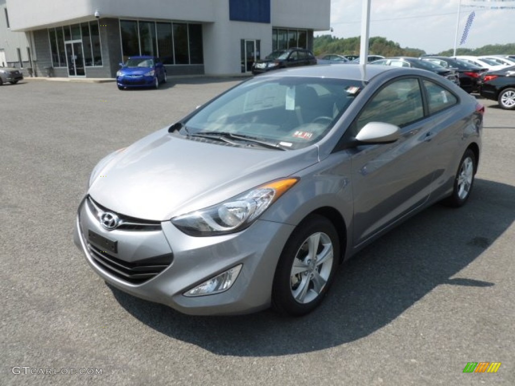 2013 Elantra Coupe GS - Titanium Gray Metallic / Gray photo #3