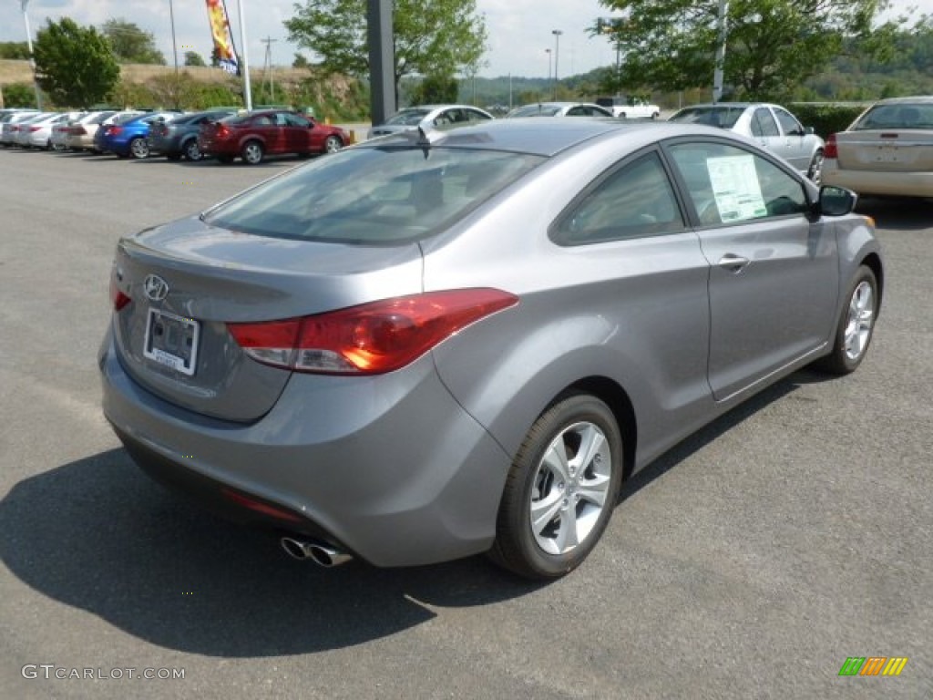 2013 Elantra Coupe GS - Titanium Gray Metallic / Gray photo #7