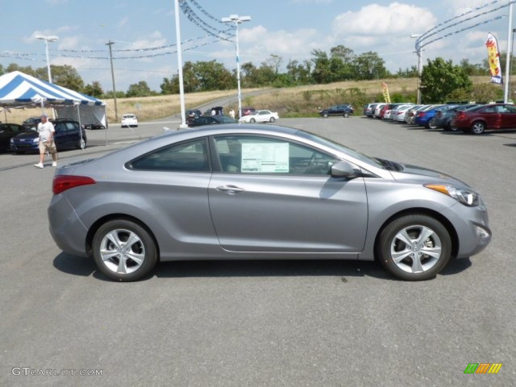 2013 Elantra Coupe GS - Titanium Gray Metallic / Gray photo #8