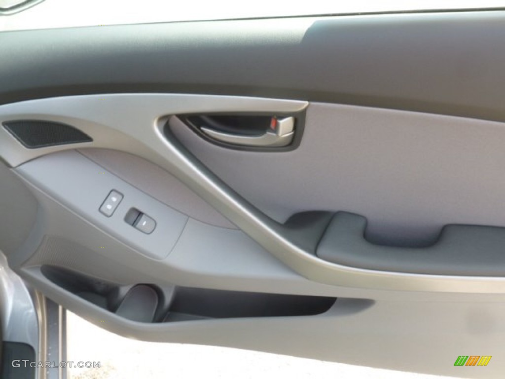 2013 Elantra Coupe GS - Titanium Gray Metallic / Gray photo #11