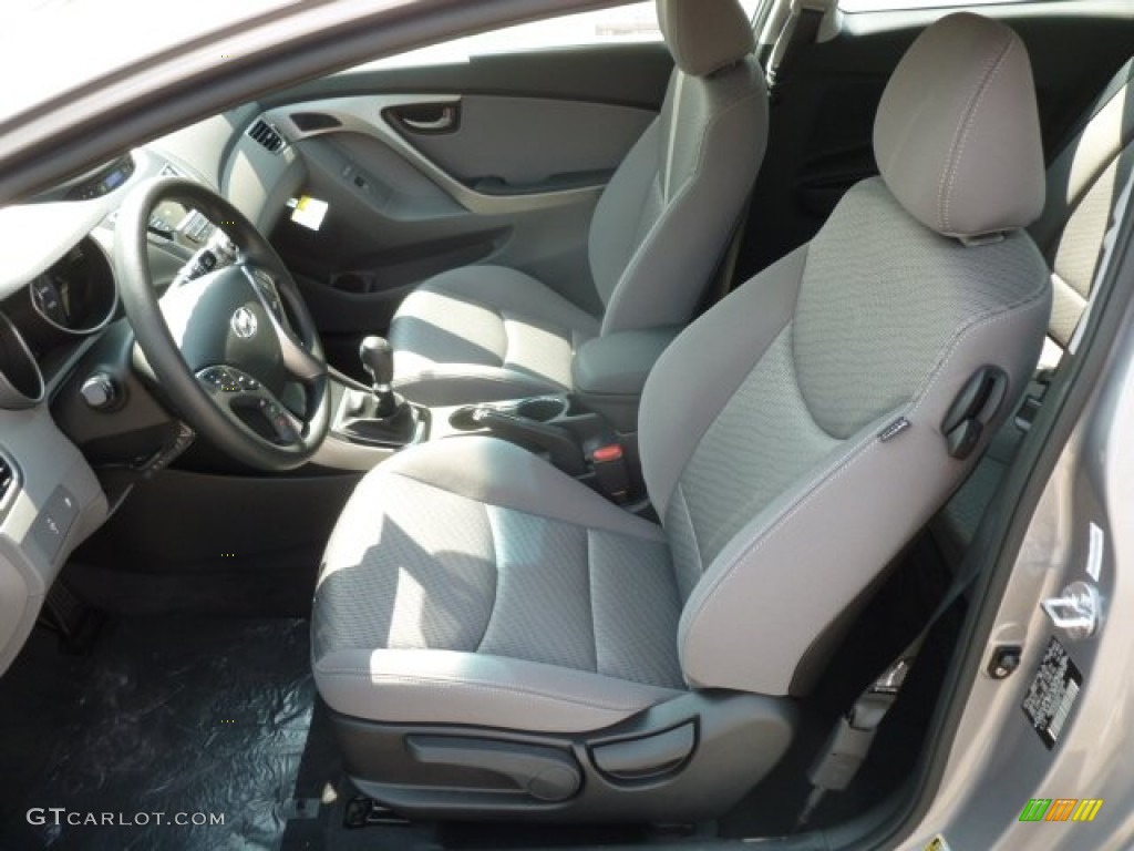 2013 Elantra Coupe GS - Titanium Gray Metallic / Gray photo #14