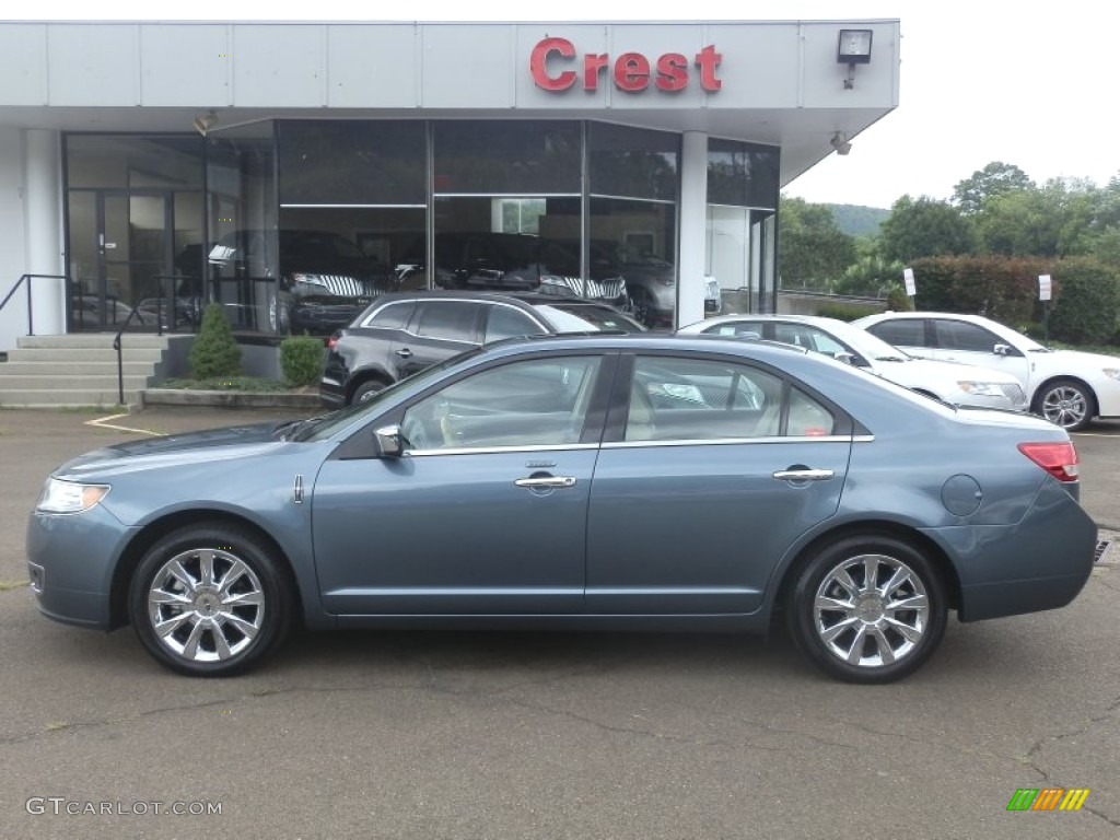 2011 MKZ AWD - Steel Blue Metallic / Light Camel photo #1