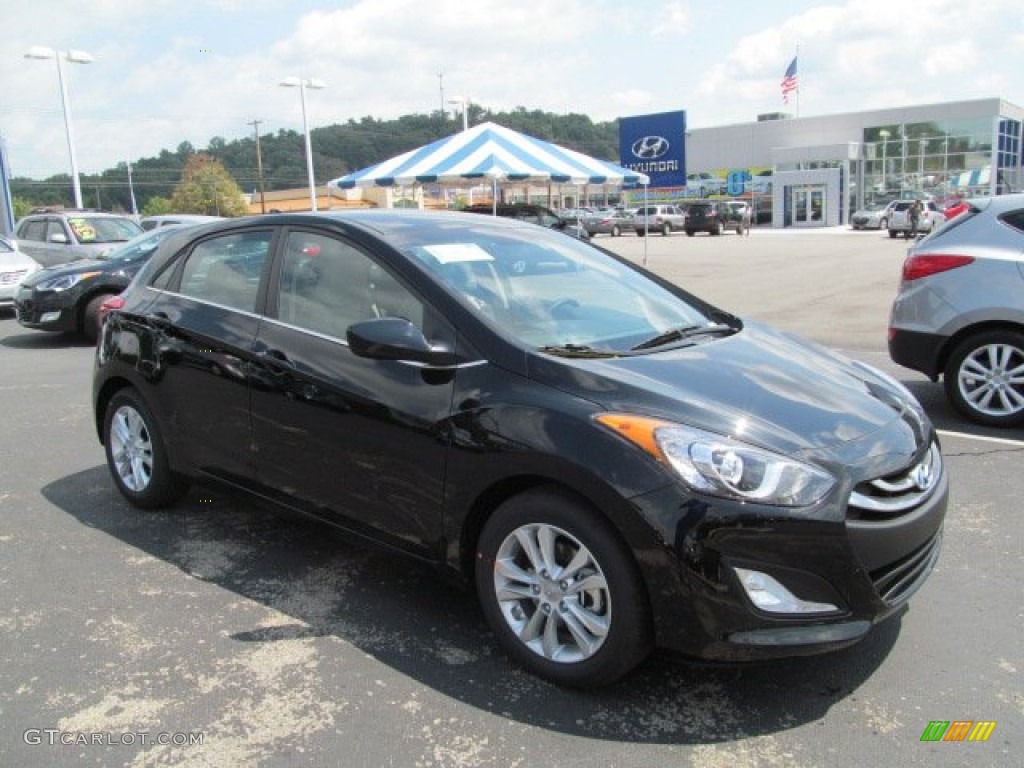 2013 Elantra GT - Black Noir Pearl / Beige photo #1