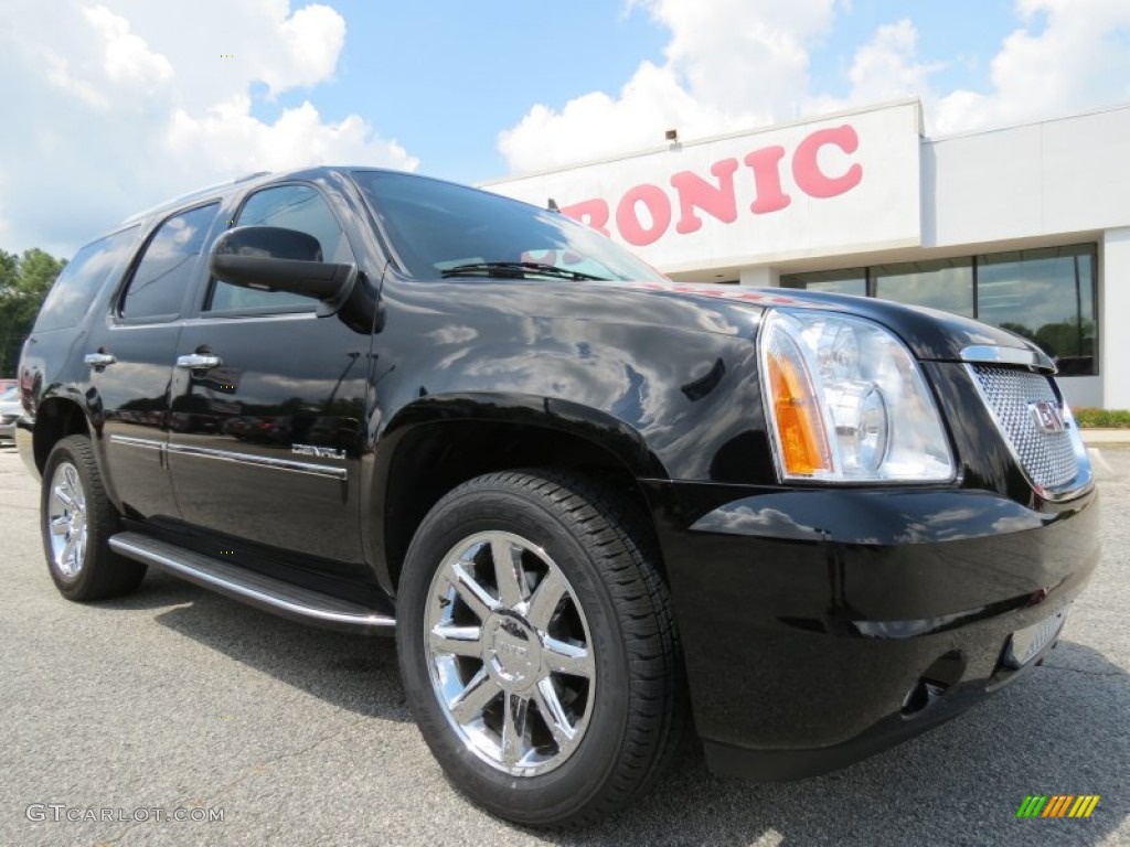 2011 Yukon Denali - Onyx Black / Cocoa/Light Cashmere photo #1