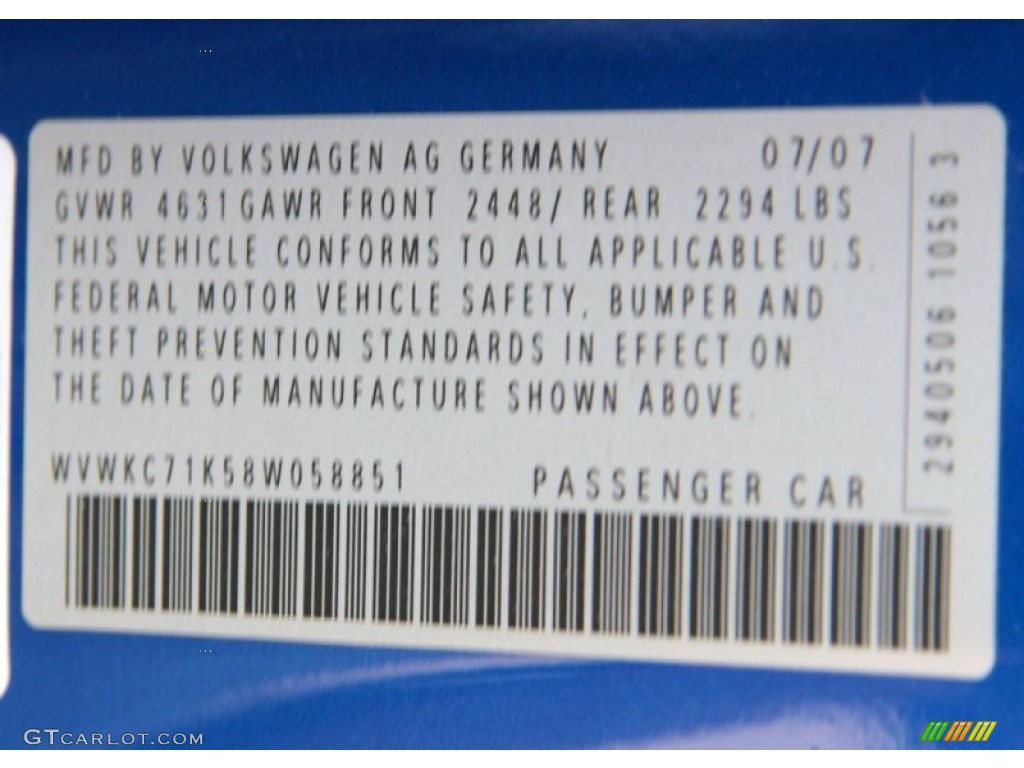 2008 R32  - Deep Blue Metallic / Anthracite photo #24