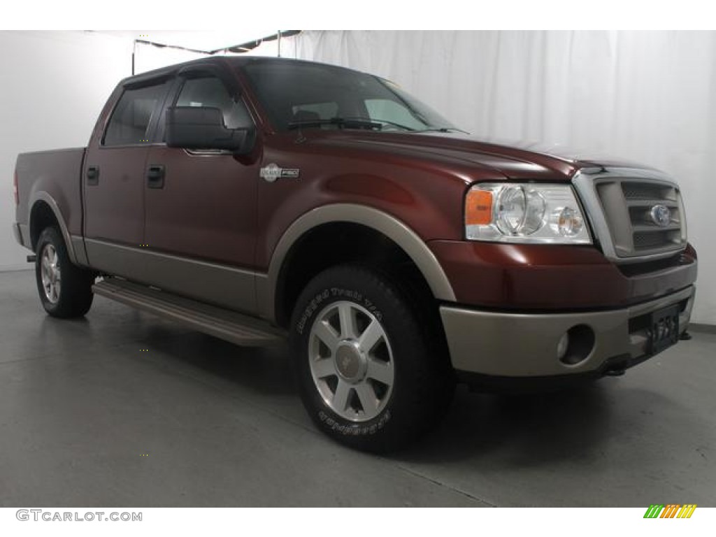 2006 F150 King Ranch SuperCrew 4x4 - Dark Copper Metallic / Castano Brown Leather photo #3