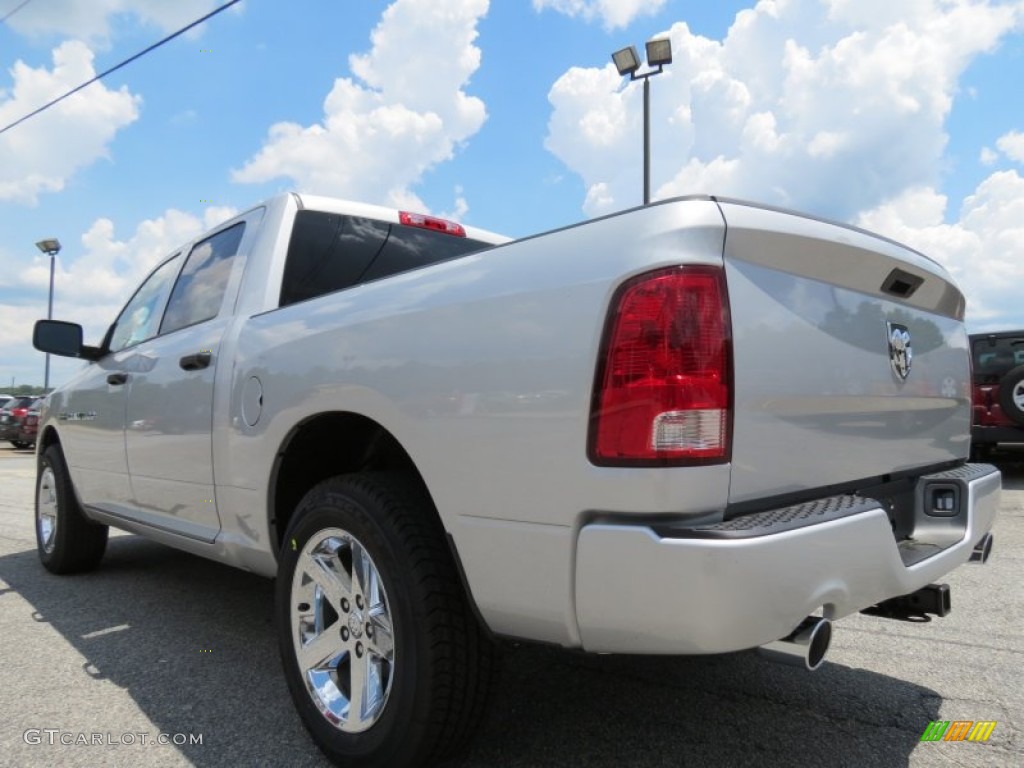 2012 Ram 1500 Express Crew Cab - Bright Silver Metallic / Dark Slate Gray/Medium Graystone photo #5