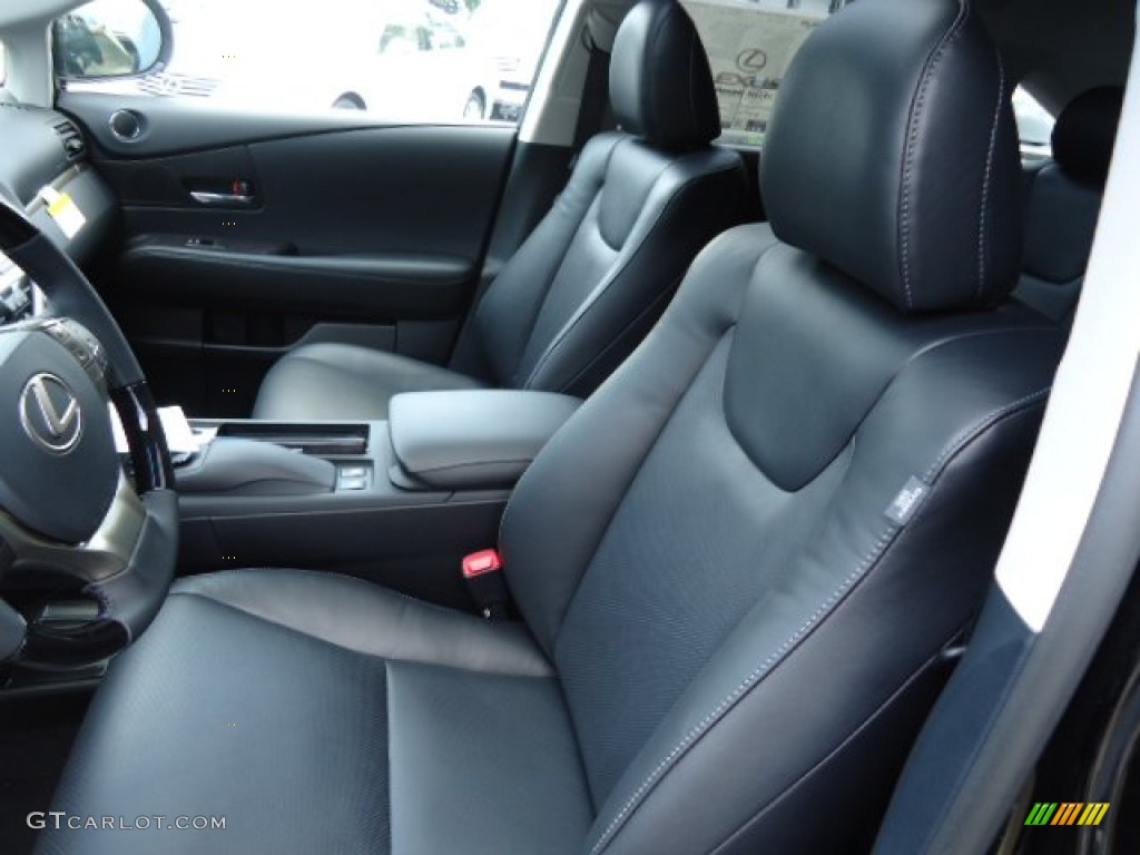 Black/Ebony Birds Eye Maple Interior 2013 Lexus RX 350 AWD Photo #68619905