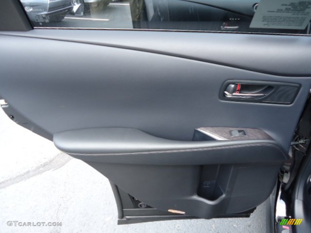 2013 Lexus RX 350 AWD Black/Ebony Birds Eye Maple Door Panel Photo #68619920