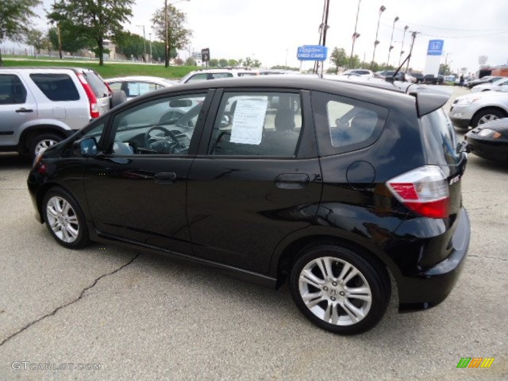 Crystal Black Pearl 2010 Honda Fit Sport Exterior Photo #68622716