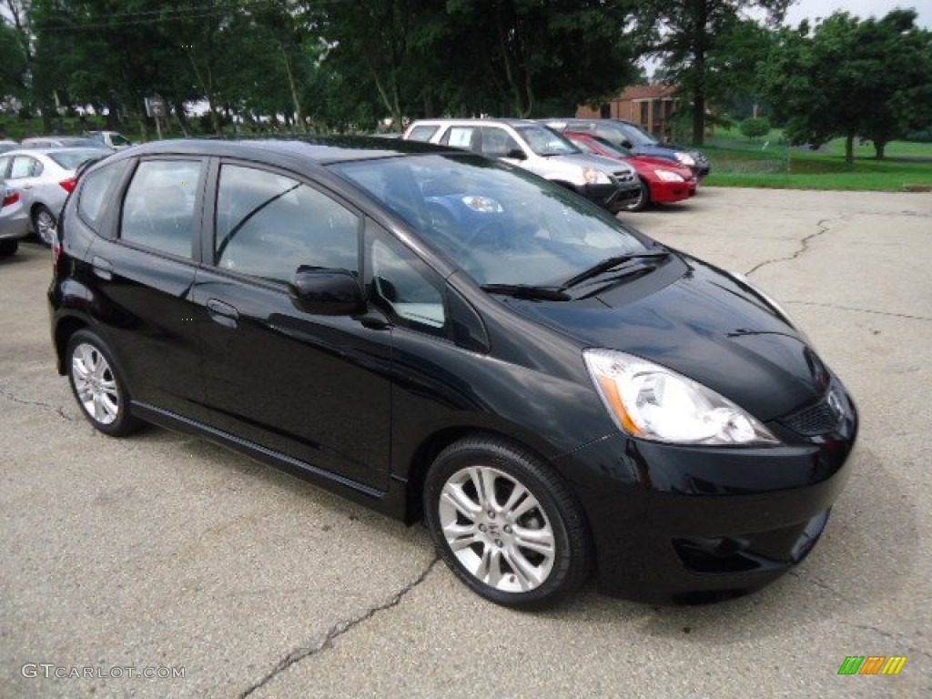 Crystal Black Pearl 2010 Honda Fit Sport Exterior Photo #68622740