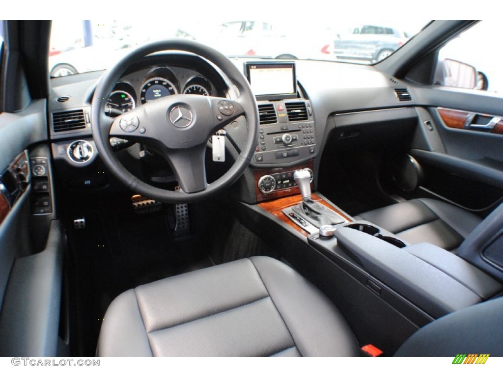 Black Interior 2011 Mercedes-Benz C 300 Sport 4Matic Photo #68623586