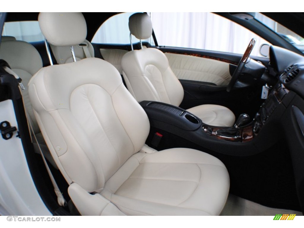 Black/Stone Interior 2009 Mercedes-Benz CLK 350 Cabriolet Photo #68623899