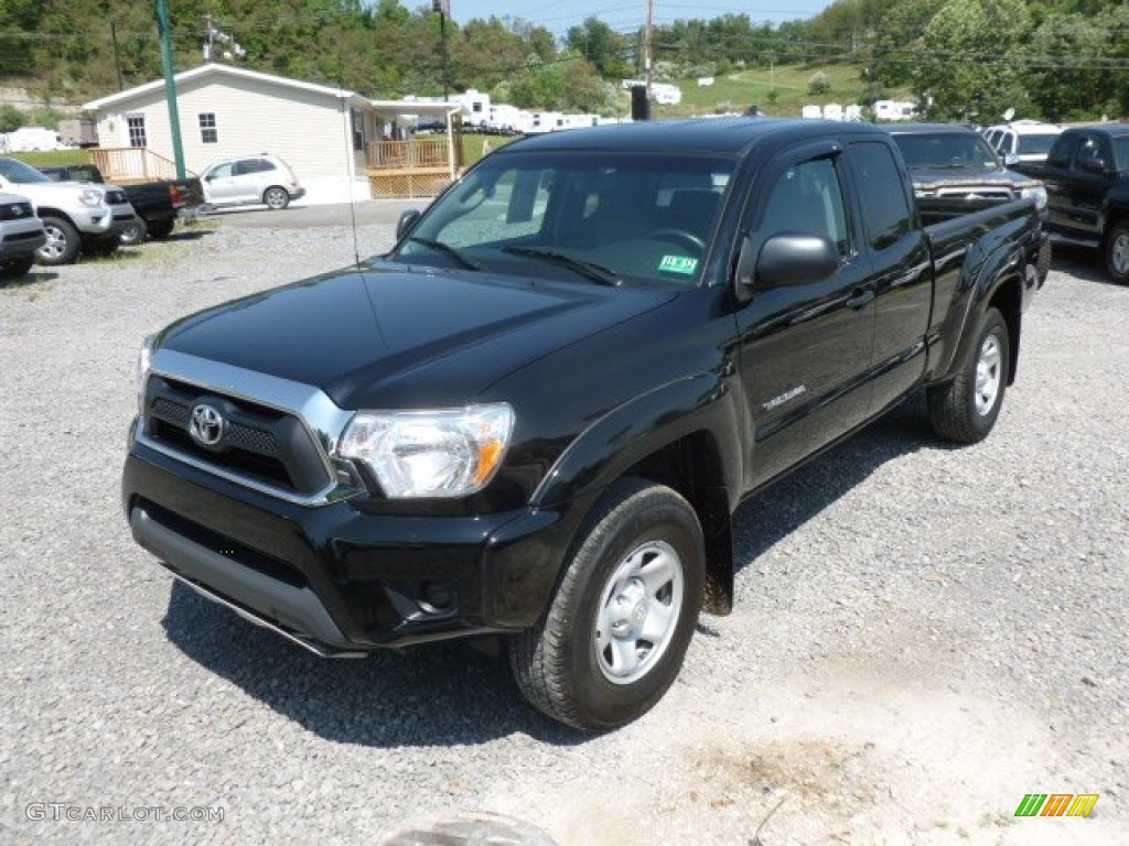 Black 2012 Toyota Tacoma Access Cab 4x4 Exterior Photo #68624450