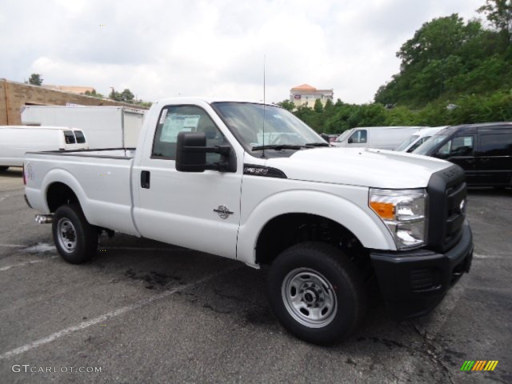 2012 F350 Super Duty XL Regular Cab 4x4 - Oxford White / Steel photo #1