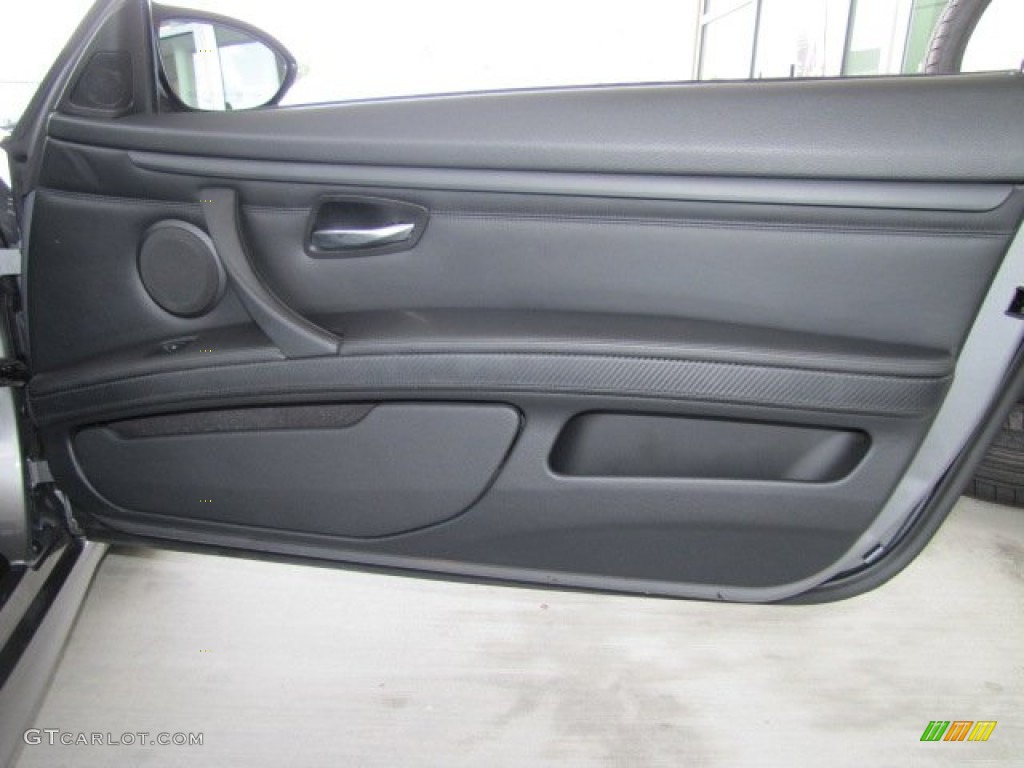 2008 BMW M3 Convertible Black Door Panel Photo #68625316
