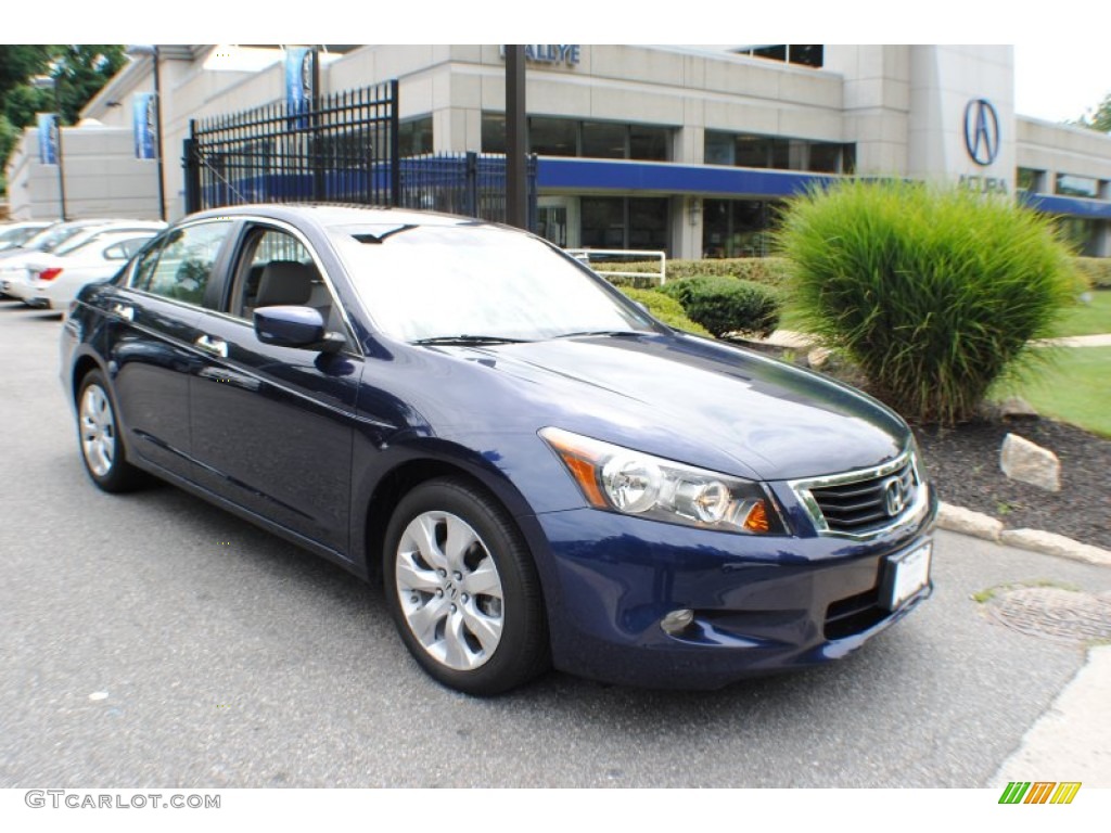 2008 Accord EX-L V6 Sedan - Royal Blue Pearl / Ivory photo #1