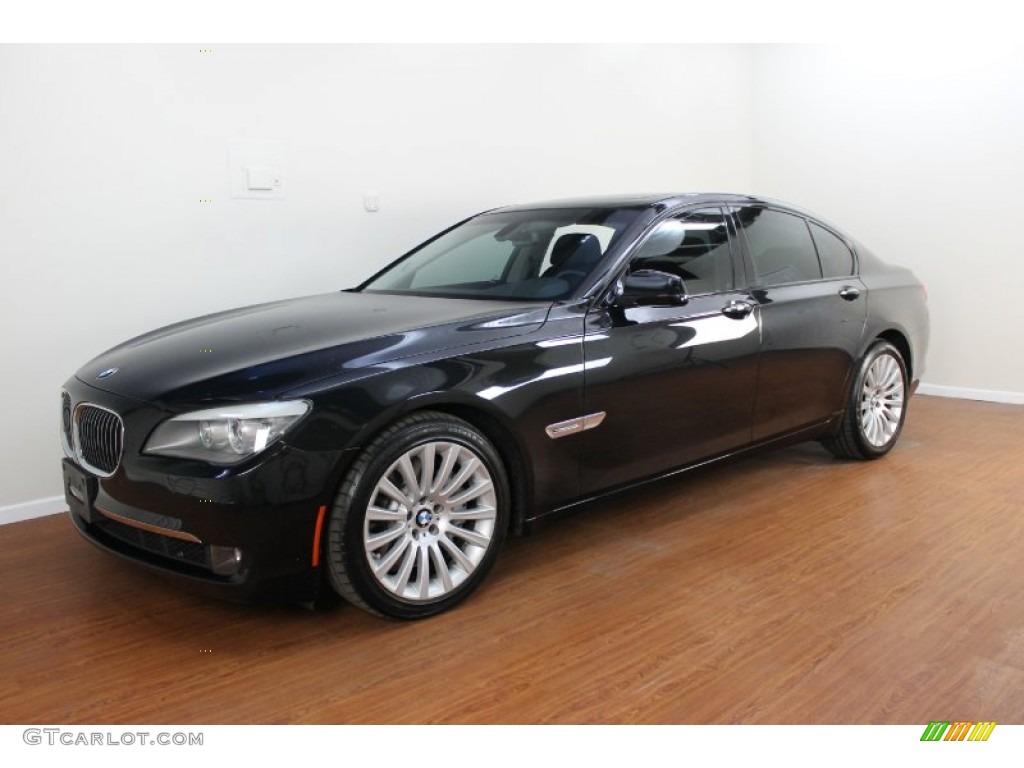 Black Sapphire Metallic 2009 BMW 7 Series 750i Sedan Exterior Photo #68625991