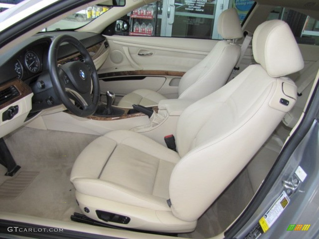 Cream Beige Interior 2007 BMW 3 Series 335i Coupe Photo #68626008