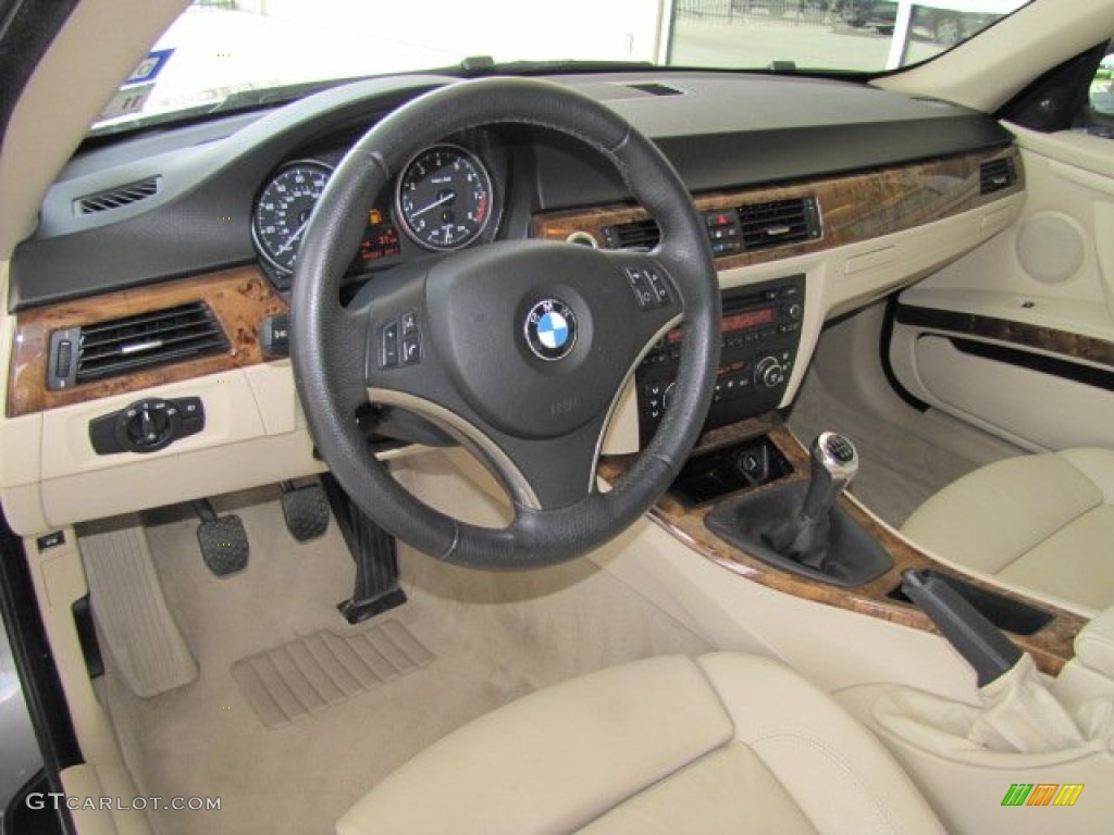Cream Beige Interior 2007 BMW 3 Series 335i Coupe Photo #68626071