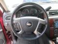 Ebony 2009 Chevrolet Tahoe LTZ 4x4 Steering Wheel