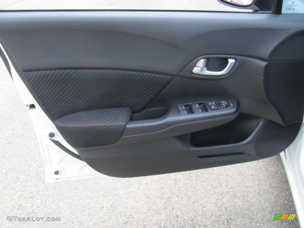 2012 Civic Si Sedan - Taffeta White / Black photo #7