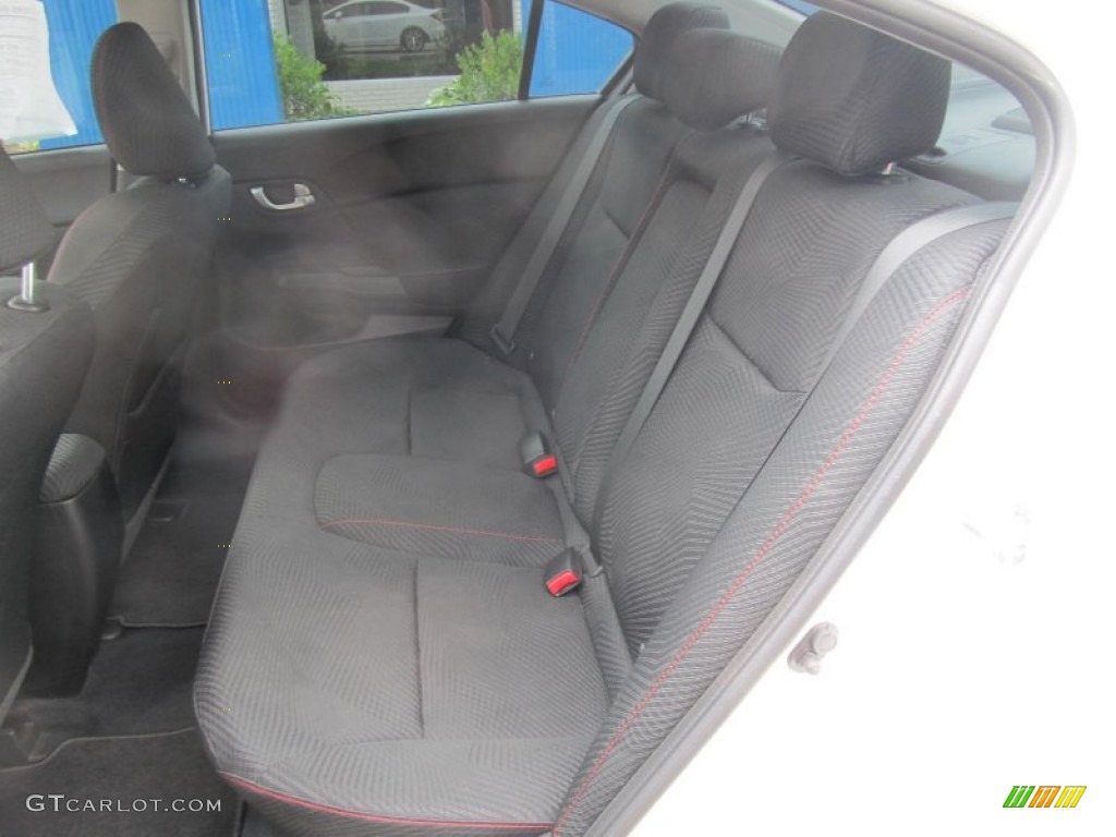 2012 Civic Si Sedan - Taffeta White / Black photo #10
