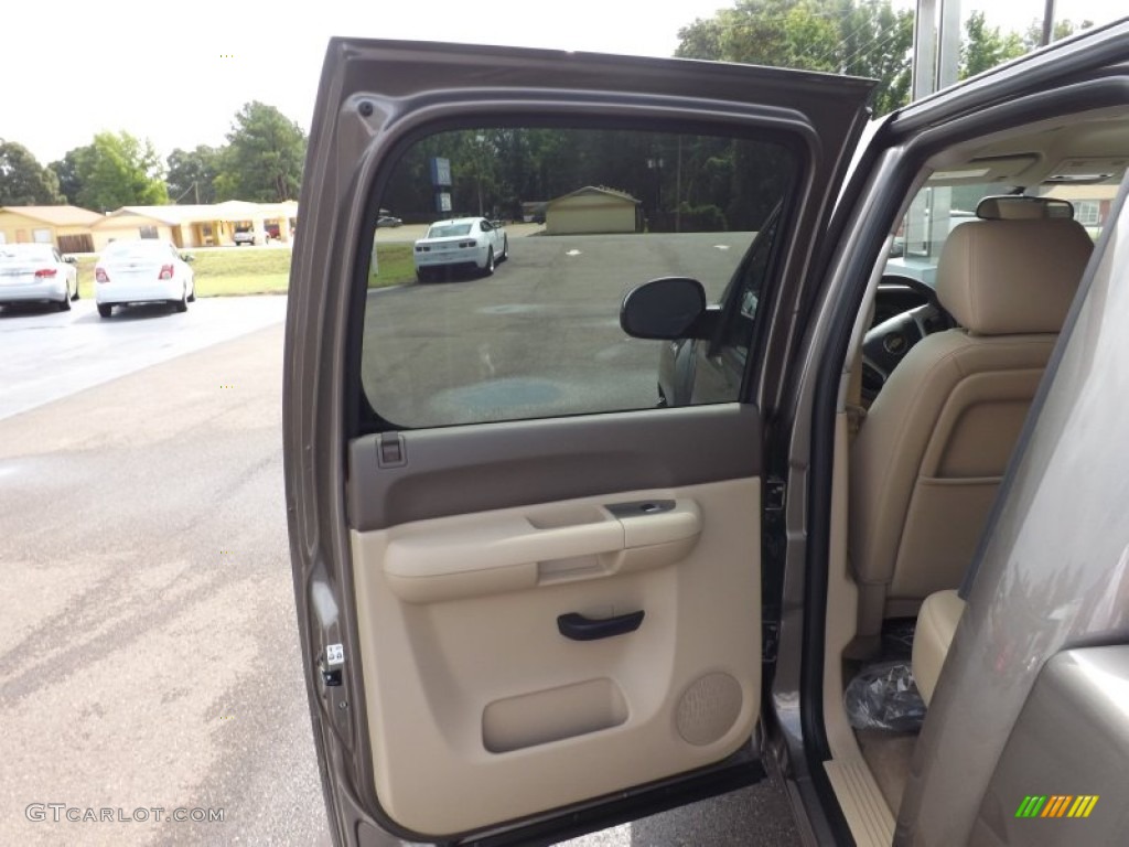 2012 Silverado 1500 LT Crew Cab - Mocha Steel Metallic / Light Cashmere/Dark Cashmere photo #17