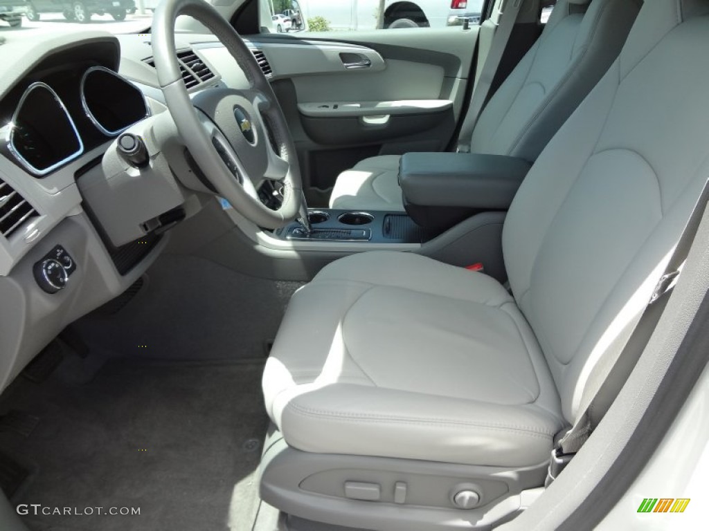 Dark Gray/Light Gray Interior 2012 Chevrolet Traverse LT AWD Photo #68627678