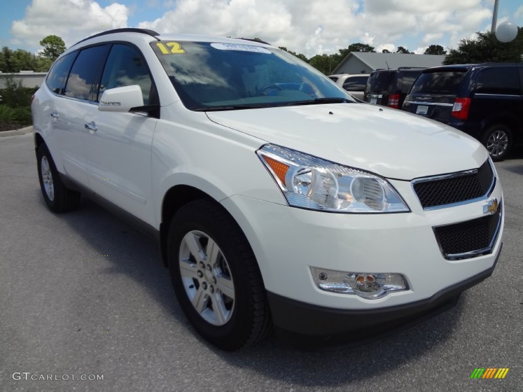 White 2012 Chevrolet Traverse LT AWD Exterior Photo #68627726