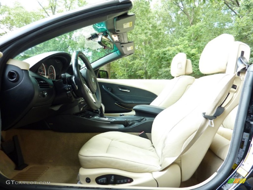 2009 BMW 6 Series 650i Convertible Front Seat Photo #68628959