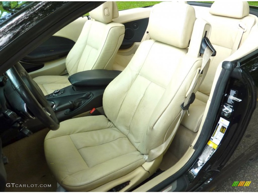 Cream Beige Dakota Leather Interior 2009 BMW 6 Series 650i Convertible Photo #68628962
